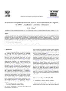 Newport-Inglewood Fault / Earthquake engineering / Earthquake / Long Beach earthquake / Strong ground motion / Richter magnitude scale / Northridge earthquake / Hayward Fault Zone / Seismology / Mechanics / Geology