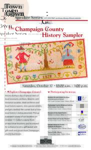 ~ presents ~  The Champaign County History Sampler