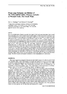 Wildl. Res., 1993, 20, Home-range Estimates and Habitat of the Yellow-bellied Glider (Petaurus australis) at Waratah Creek, New South Wales