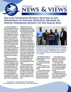 NovbemberVolume 16 • Issue 11 news & views Red River Watershed Management Board