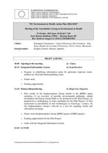 EUROPEAN COMMISSION DIRECTORATE-GENERAL ENVIRONMENT DIRECTORATE-GENERAL HEALTH AND CONSUMER PROTECTION DIRECTORATE-GENERAL RESEARCH DIRECTORATE-GENERAL JOINT RESEARCH CENTRE