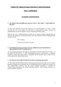 Galileo Open Signal Signal In Space Interface Control Document  Issue 1 publication