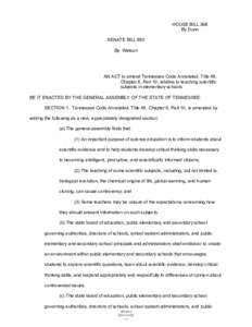 HOUSE BILL 368 By Dunn SENATE BILL 893 By Watson  AN ACT to amend Tennessee Code Annotated, Title 49,