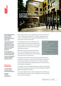 Invited Competition  © Alison Brooks Architects EXETER COLLEGE, OXFORD