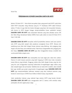 Microsoft Word - Siaran pers - SAMUDRA KARYA 19.doc