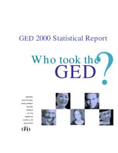 GED 2000 Statistical Report  ? Who took the