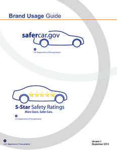 Brand Usage Guide  safercar.gov U.S. Department of Transportation  5-Star Safety Ratings
