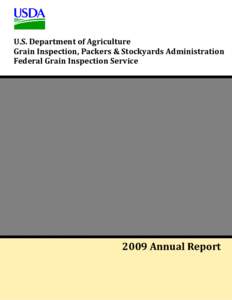    U.S. Department of Agriculture  Grain Inspection, Packers & Stockyards Administration  Federal Grain Inspection Service