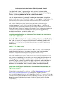 Microsoft Word - Cambridge College Food Carbon scheme.doc