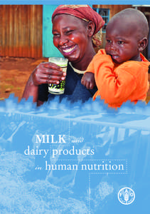 MILK and dairy products in human nutrition