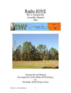 Radio JOVE RJ1.2 Antenna Kit Assembly Manual[removed]Antenna Kit and Manual