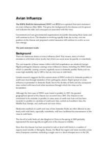 Veterinary medicine / Medicine / Avian influenza / Influenza / Global spread of H5N1 / Pandemic / Human flu / Epidemiology / Influenza A virus subtype H5N1 / Health