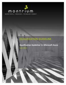 QUALIFICATION GUIDELINE Qualification Guideline for Microsoft Azure June 2014 Qualification Guideline for Microsoft Azure