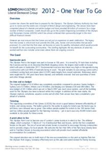 Microsoft Word - Factsheet One Year to Go July 2011.doc