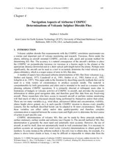 Chapter 4: S. J. Schaefer / Navigation Aspects of Airbornre COSPEC  169 Chapter 4 Navigation Aspects of Airborne COSPEC