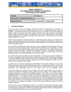 World Food Programme / United Nations Population Fund / Food and Agriculture Organization / Medair / UNICEF / United Nations Humanitarian Air Service / Cyclone Indlala / Africa Humanitarian Action / Inter-Agency Standing Committee / United Nations Development Group / United Nations / Food and drink