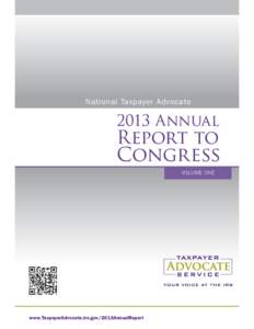 National Taxpayer Advocate[removed]Annual Report to Congress