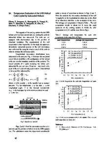 §4.  Temperature Evaluation of the LHD Helical Coils Cooled by Subcooled Helium  Obana, T., Imagawa, S., Hamaguchi, S., Yanagi, N.,