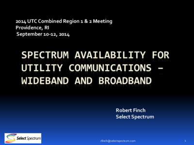 Electronic engineering / Wireless / Wireless networking / Electromagnetic spectrum / Radio technology / Spectrum management / LightSquared / United States 2008 wireless spectrum auction / White spaces / Radio spectrum / Technology / Broadcast engineering
