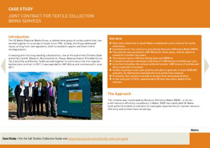 Textile / Torfaen / Local education authority / United Kingdom / Textiles / Recycling by product / Textile recycling