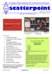 January100mW 24GHz Band x2 Multipliers By Franco Rota I2FHW  In this Issue