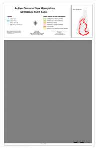 Active Dams in New Hampshire  New Hampshire MERRIMACK RIVER BASIN Legend