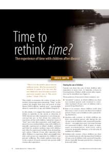 Time to rethink time? The experience of time with children after divorce