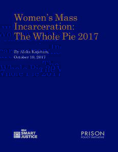 Women’s Mass Incarceration: The Whole Pie 2017  By Aleks Kajstura  October 19, 2017