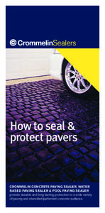 Sealers  How to seal &