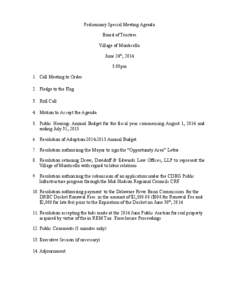 Microsoft Word[removed]Preliminary Special Meeting Agenda.docx