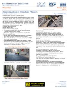 Manhattan  March–April[removed]Reconstruction of Broadway Phase 1