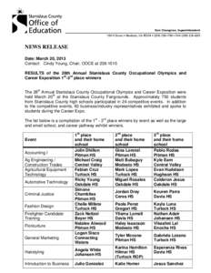 Microsoft Word - OccupationalOlympics Results 2013.doc
