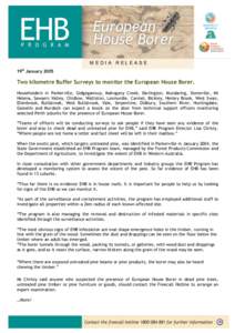 Media Release: 19 January, 2005