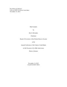 Banking in the United States / Federal Reserve System / Financial crisis / Ben Bernanke / Financial regulation / Education in the United States / Macroeconomics / Economics / Association of Public and Land-Grant Universities / University of Alabama at Birmingham