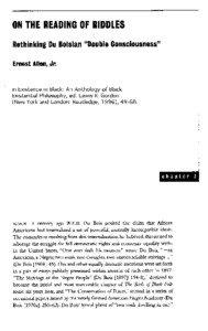 American studies / Africana philosophy / Social philosophy / African-American culture / Humanities / Double consciousness / The Souls of Black Folk / The Talented Tenth / Dual consciousness / Literature / African American studies / Pan-Africanism