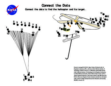 Connect the Dots  Connect the dots to find the helicopter and its target[removed]