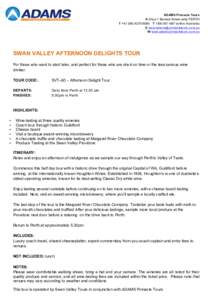 Wine tasting / Geography of Australia / Western Australia / Gustation / Winery / Swan Valley