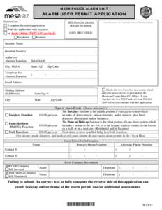 Microsoft Word - MPD 131A(F) Alarm Permit Application.doc