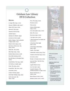 Grisham Law Library DVD Collection Movies Firm, The (1993, 2000)