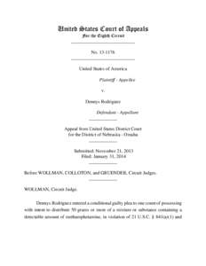 United States Court of Appeals For the Eighth Circuit ___________________________ No[removed]___________________________ United States of America