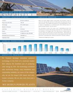 FRUIT AND NUT PRODUCER  CAS E STUDY