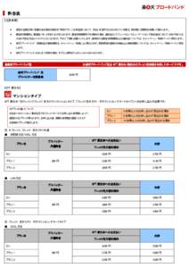 料金表 【注意事項】 • •