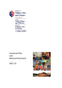   Corporate Plan   and   Balanced Scorecard    2011‐15