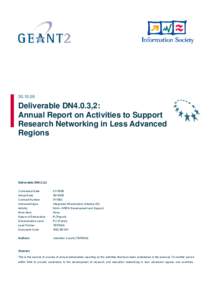 Microsoft Word - GN2[removed]DN4.0.3,2 Annual Report activities to support research netwroking in less advanced regions.doc