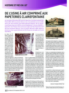 HISTOIRE ET VIES DU 10e  DE L’USINE À AIR COMPRIMÉ AUX PAPETERIES CLAIREFONTAINE Les Journées du Patrimoine 2013 nous ont menés vers l’architecte industriel Paul Friesé ([removed]nous faisant découvrir ses ci