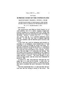 United States constitutional criminal procedure / United States evidence law / Sixth Amendment to the United States Constitution / Appeal / Ohio v. Roberts / Whorton v. Bockting / Law / United States Constitution / Confrontation Clause