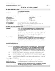 FYFANON ULV MOSQUITO Page 1 of 7 MSDS Revision Date (dd/mm/yyyy): MATERIAL SAFETY DATA SHEET