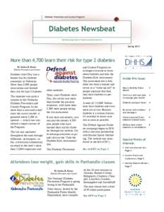Spring 2013 Diabetes Newsbeat