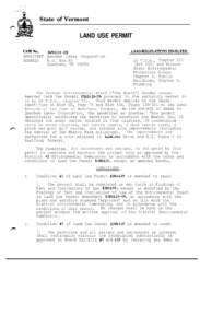 State of Vermont  LAND USE PERMIT CASENo. 3W0439-EB APPLICANT Quechee Lakes Corporation