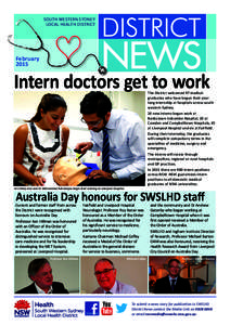 SOUTH WESTERN SYDNEY LOCAL HEALTH DISTRICT February 2015